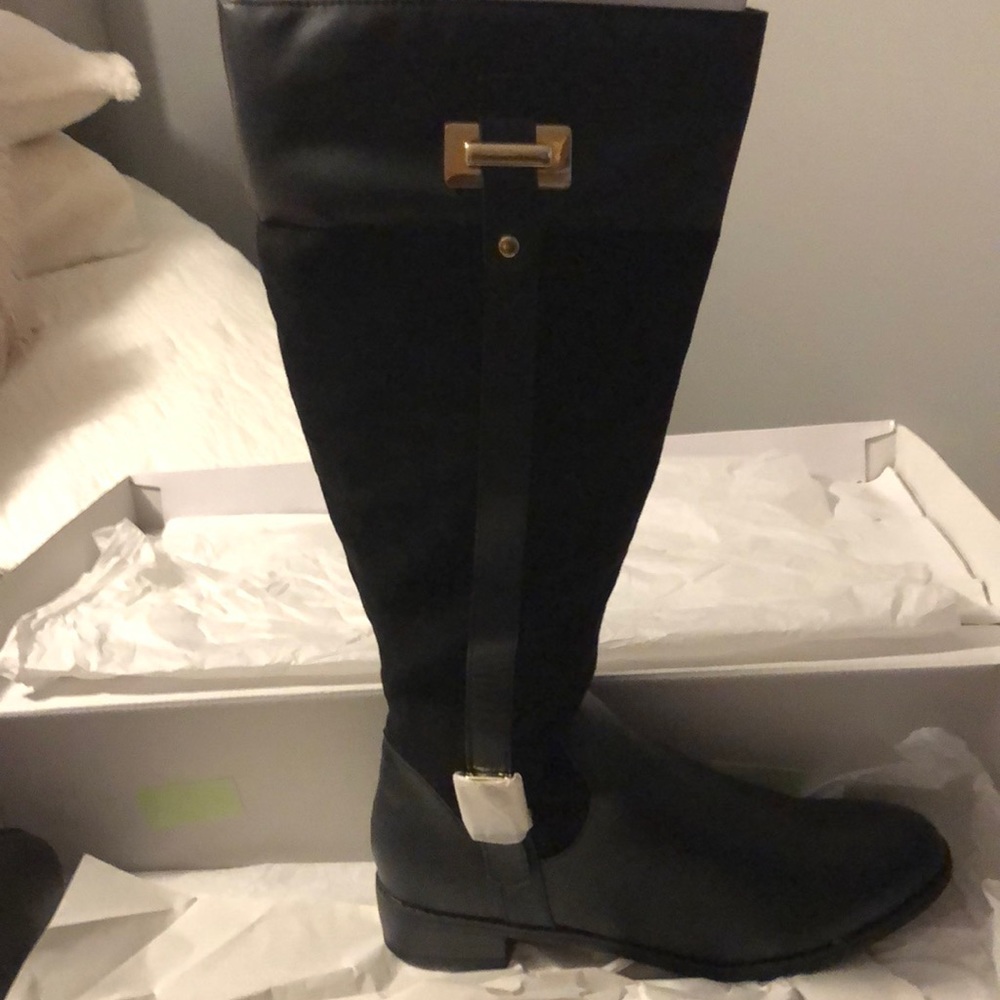 Tall black boots